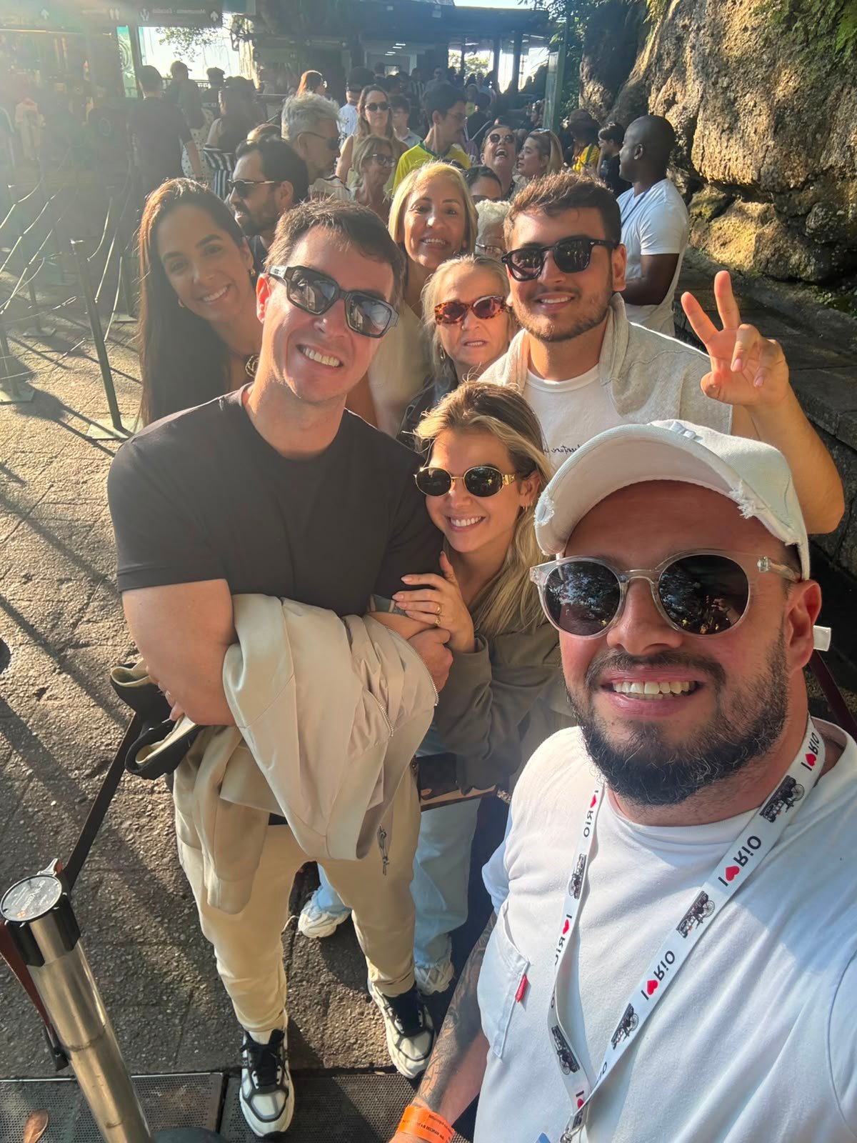 Selfie em evento e passeio