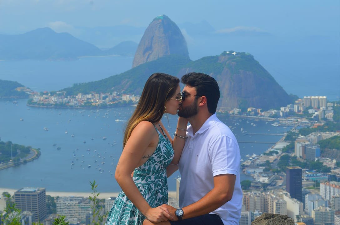 Registro de passeio com clientes do Marcos Táxi Doblô